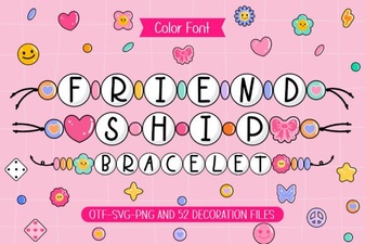 Crafting Friendship Bracelets with Creative Fonts