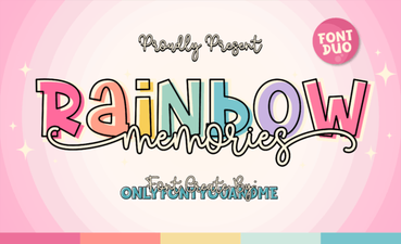 Rainbow Memories Font for Creative Project Inspiration