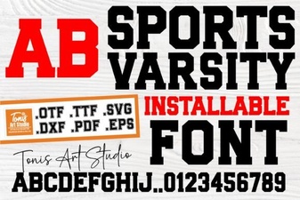Craft Sports Graphics with Varsity Fonts