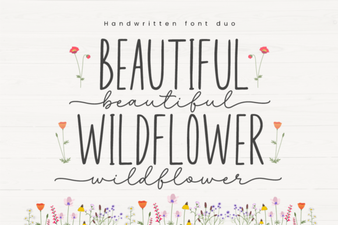 Beautiful Wildflower Font for Design Projects