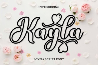 Kayla Outline Font for Modern Designs