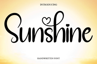 Sunshine Font: Bright Designs & Creative Projects
